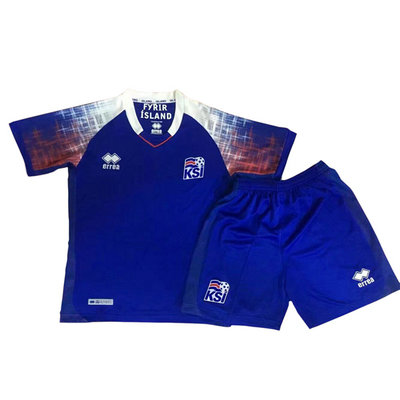 Camisetas de Islandia Ninos Primera 2018-2019