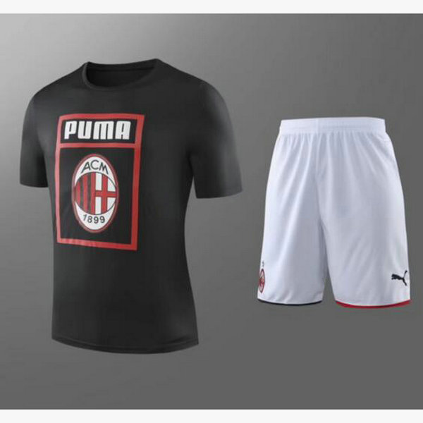 Camisetas del entrenamiento AC Milan negro 2019-2020