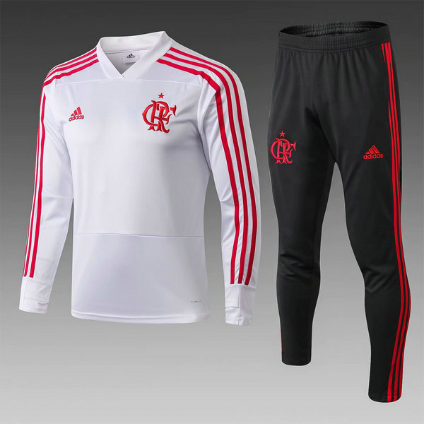 Camisetas del entrenamiento Flamengo ML Blanco 2019-2020